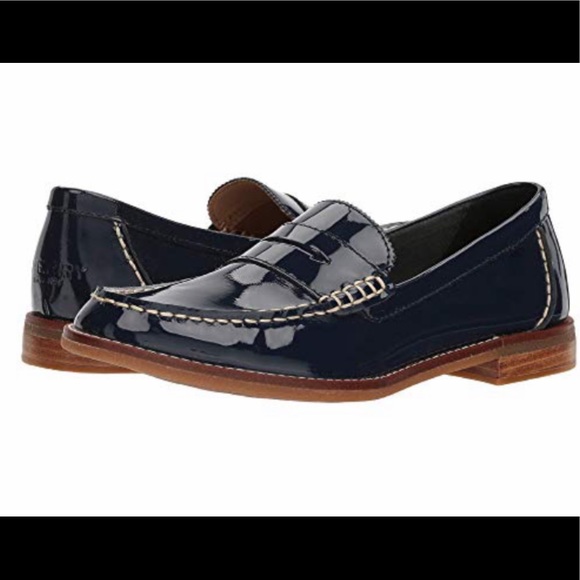 sperry patent leather loafers